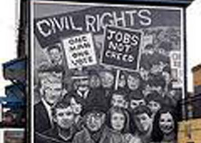 Civil Rights Mural in Derry 1968
