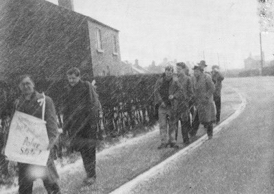 March in Sleet, Liverpool Wakefield 1961, C. D. Greaves, M. Crowe, C. Sullivan & A. Coughlan