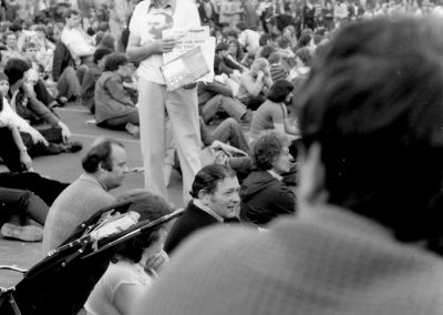 Pat Bond Selling Irish Democrat in Hyde Park c.1969