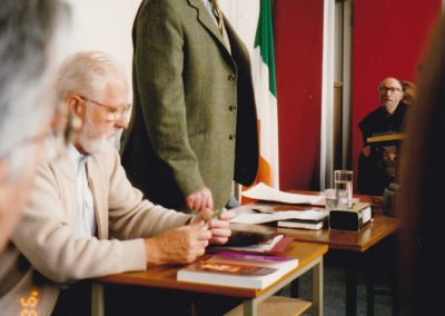 Cathal MacLiam (sitting) & Stan O'Brien (back)